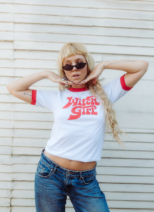 Witch Girl Ringer Tee